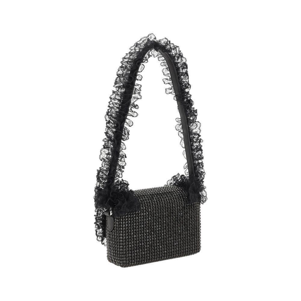 Self-Portrait Crystal Lace Shoulder Bag - Hilstor