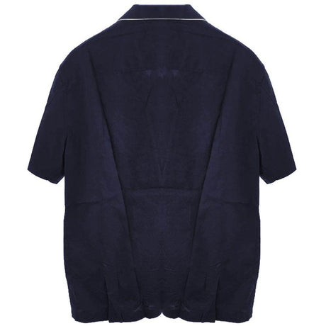 Emporio Armani Blue Cotton Shirt - Hilstor