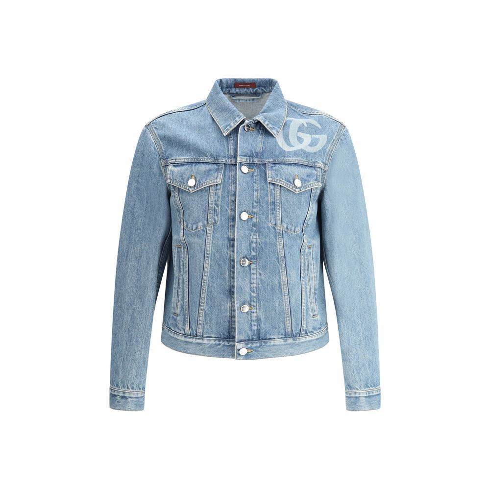 Gucci Double G Denim Jacket - Hilstor
