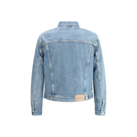 Gucci Double G Denim Jacket - Hilstor