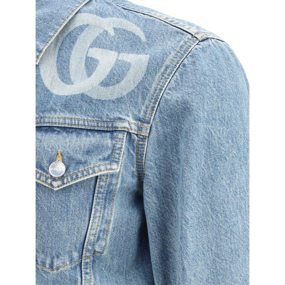 Gucci Double G Denim Jacket - Hilstor