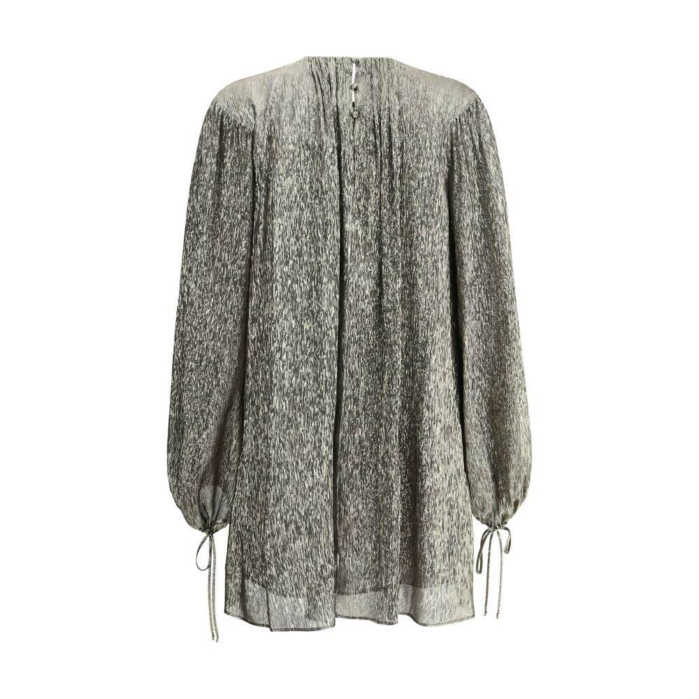 Chloé Silk lamé mini Dress - Hilstor