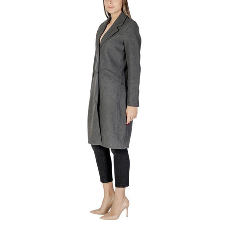 Vero Moda Gray Polyester Jackets & Coat - Hilstor