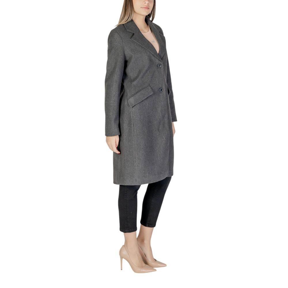 Vero Moda Gray Polyester Jackets & Coat - Hilstor