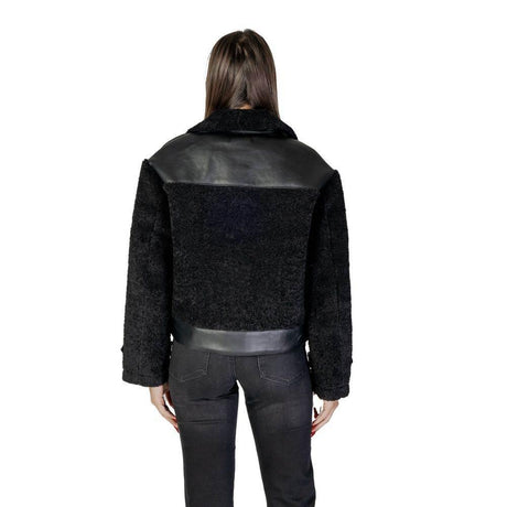 Morgan De Toi Black Polyester Jackets & Coat - Hilstor