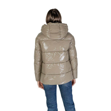 Blauer Beige Polyamide Jackets & Coat - Hilstor