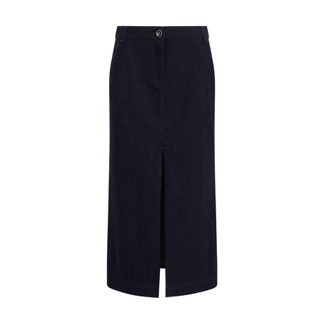 Giorgio Armani Blue Cotton Skirt - Hilstor