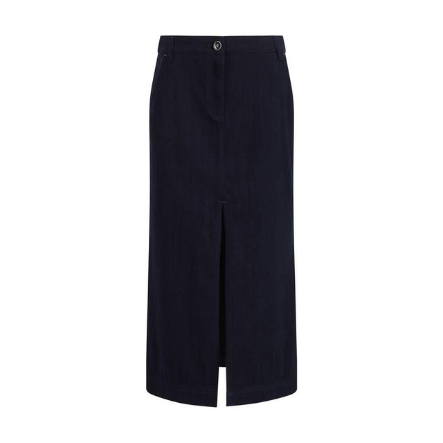 Giorgio Armani Blue Cotton Skirt - Hilstor