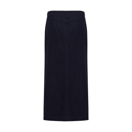 Giorgio Armani Blue Cotton Skirt - Hilstor