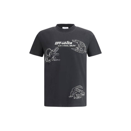 Off-White Cryst Croco T-Shirt - Hilstor