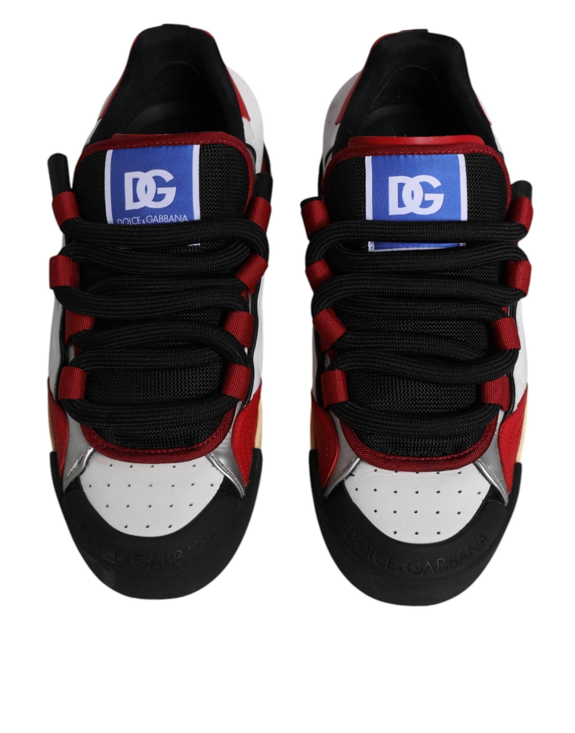 Dolce & Gabbana Multicolor Portofino Space Sneakers Shoes - Hilstor
