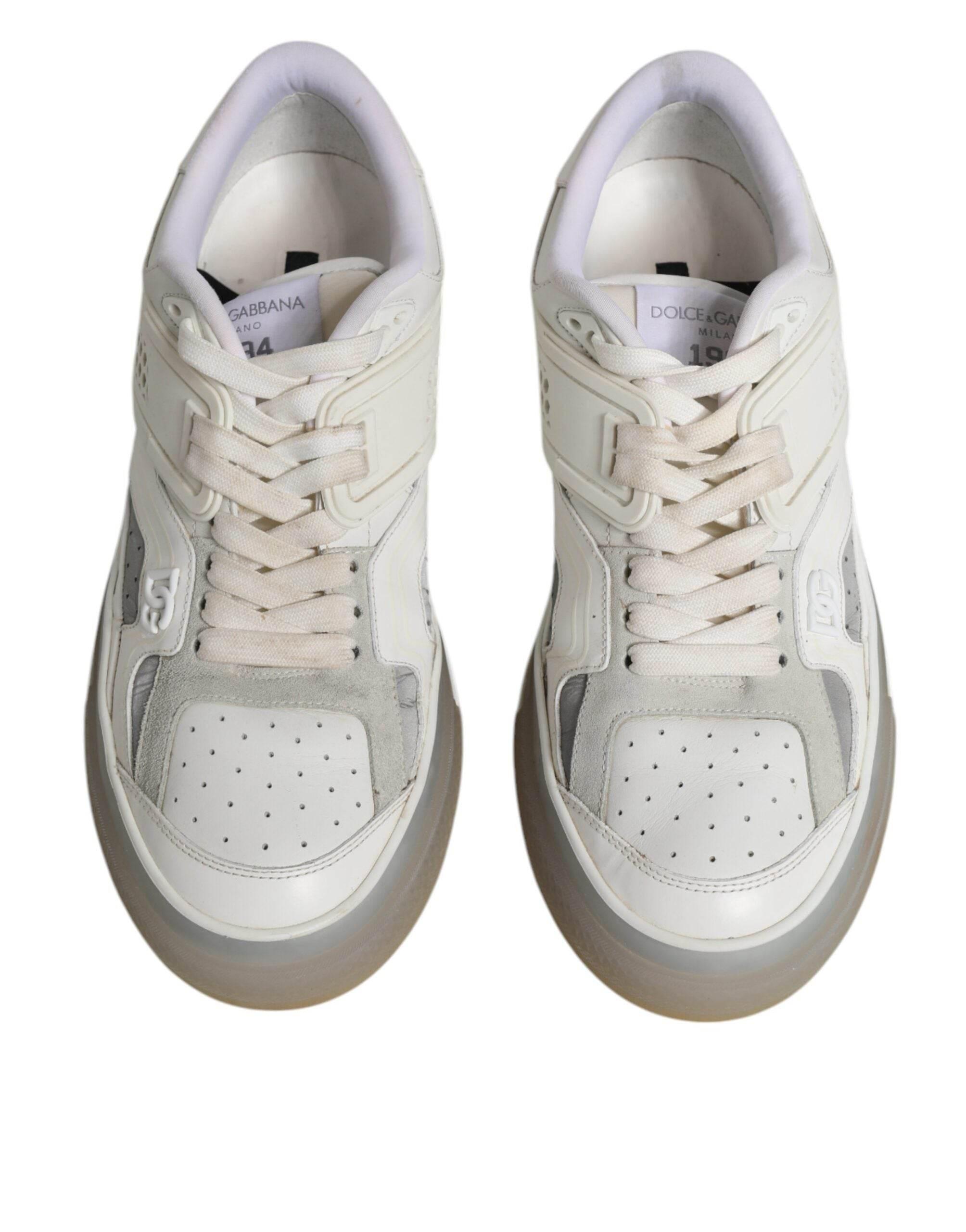 Dolce & Gabbana White DG Logo CUSTOM 2.Zero Sneakers Shoes - Hilstor