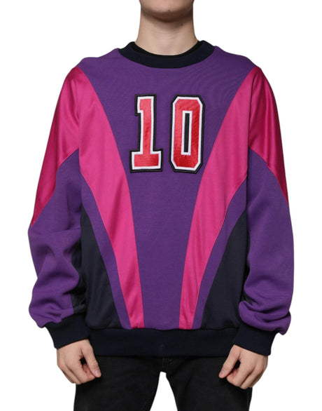 Dolce & Gabbana Multicolor Crew Neck Men Sweatshirt Sweater - Hilstor