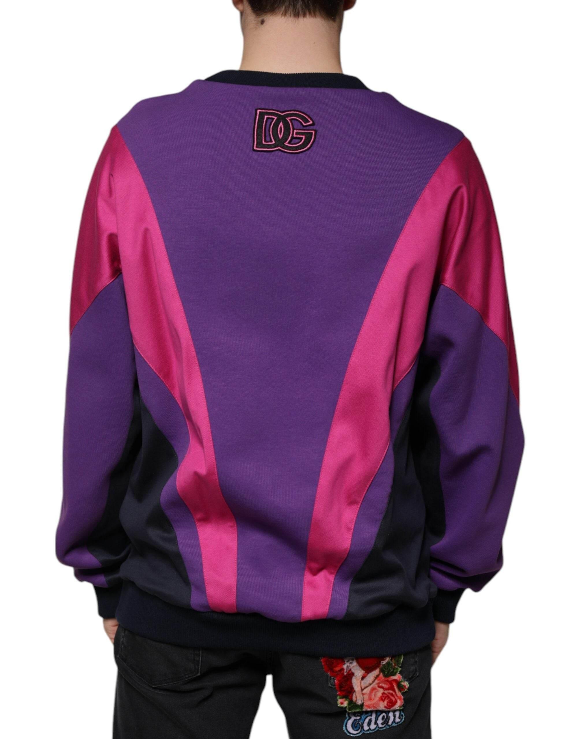 Dolce & Gabbana Multicolor Crew Neck Men Sweatshirt Sweater - Hilstor