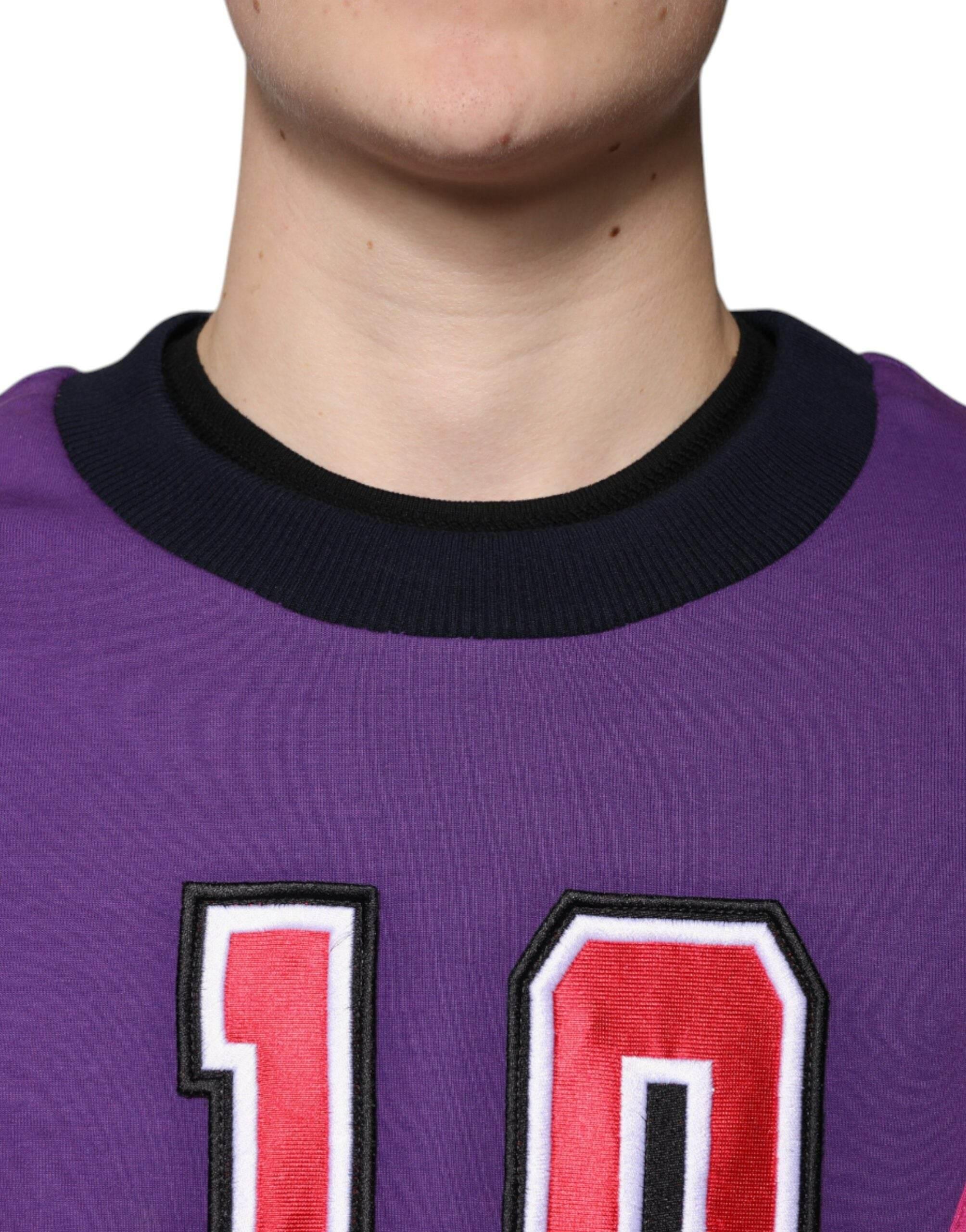Dolce & Gabbana Multicolor Crew Neck Men Sweatshirt Sweater - Hilstor