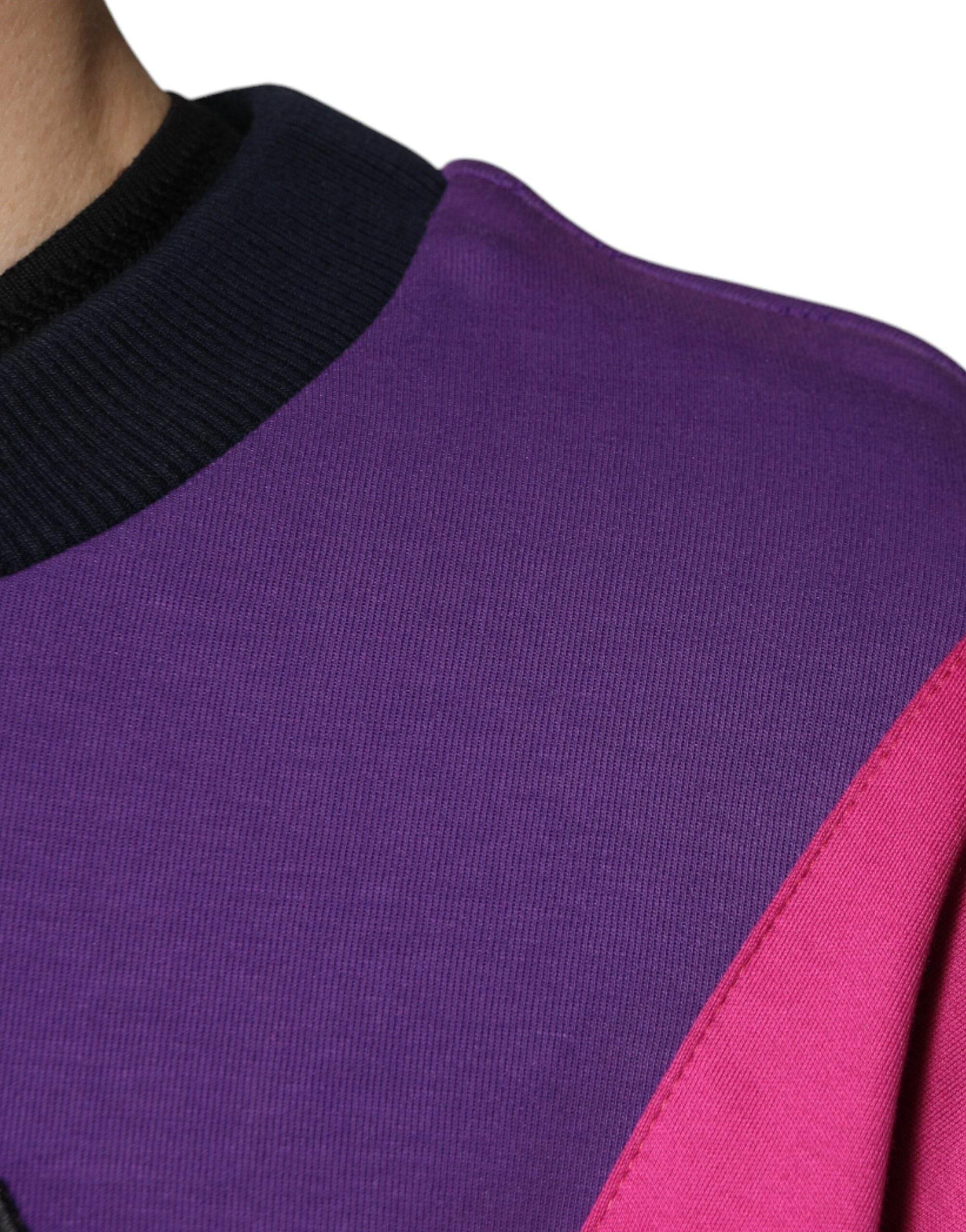 Dolce & Gabbana Multicolor Crew Neck Men Sweatshirt Sweater - Hilstor