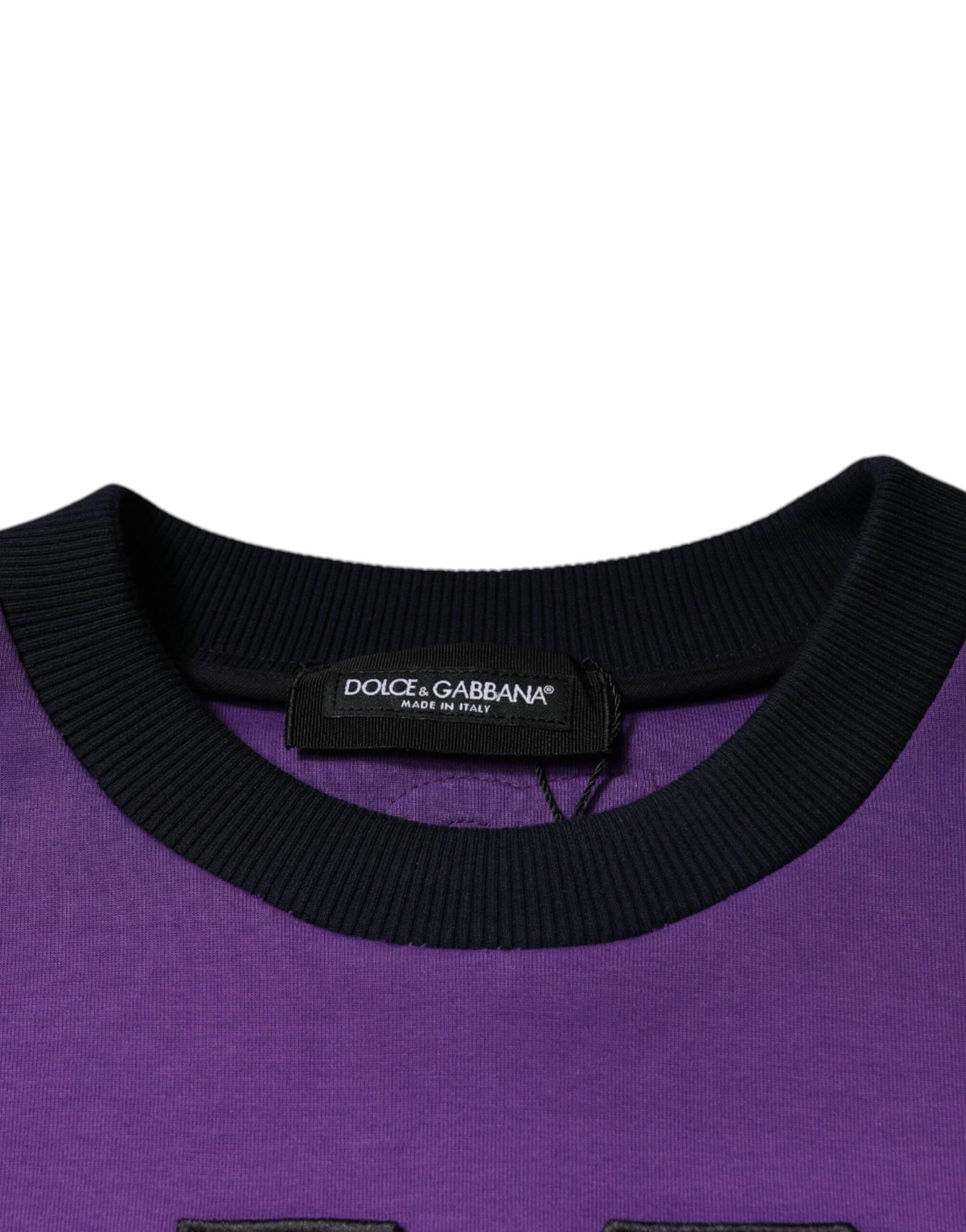 Dolce & Gabbana Multicolor Crew Neck Men Sweatshirt Sweater - Hilstor