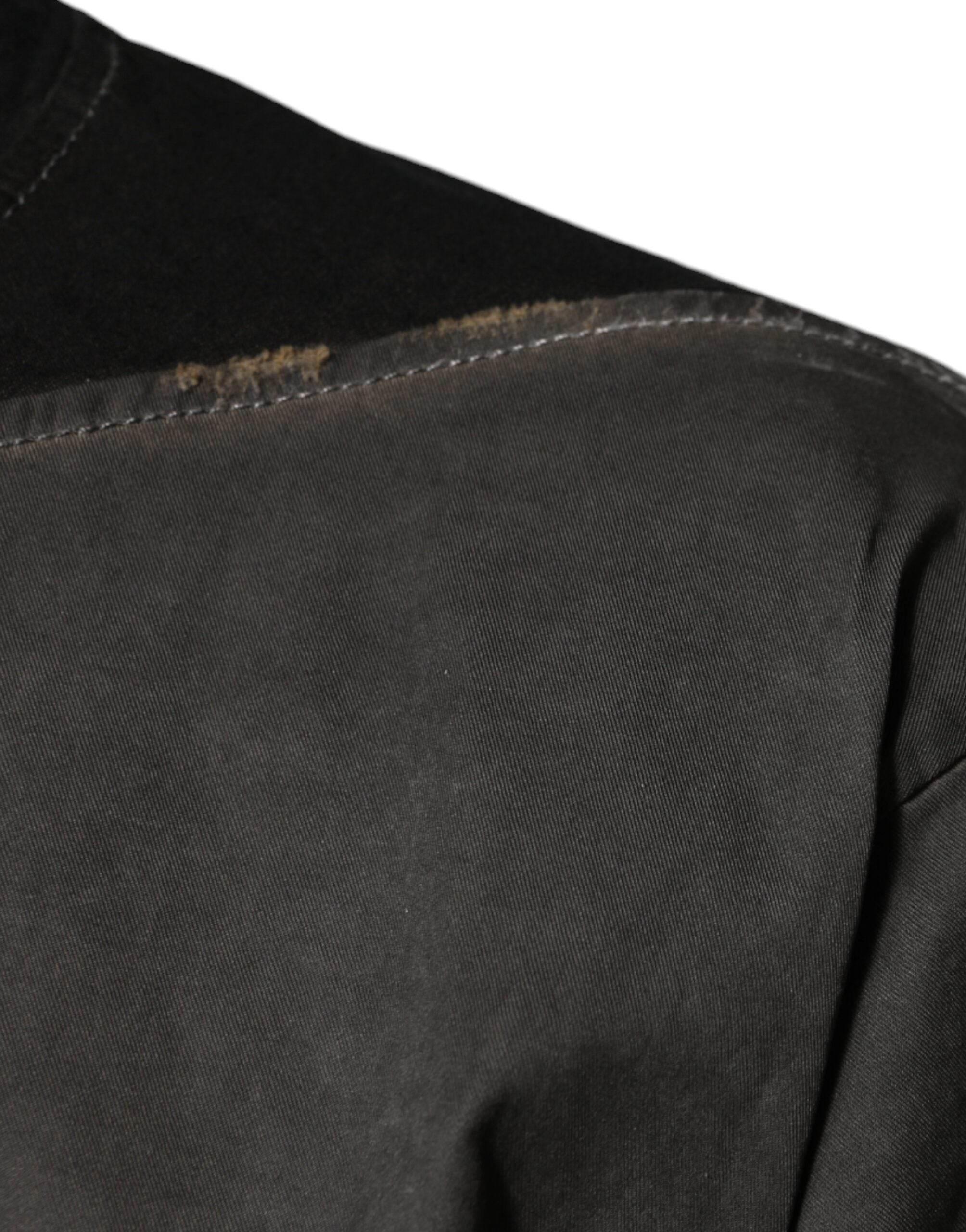 Dolce & Gabbana Brown Graphic Print Cotton Round Neck T-shirt - Hilstor