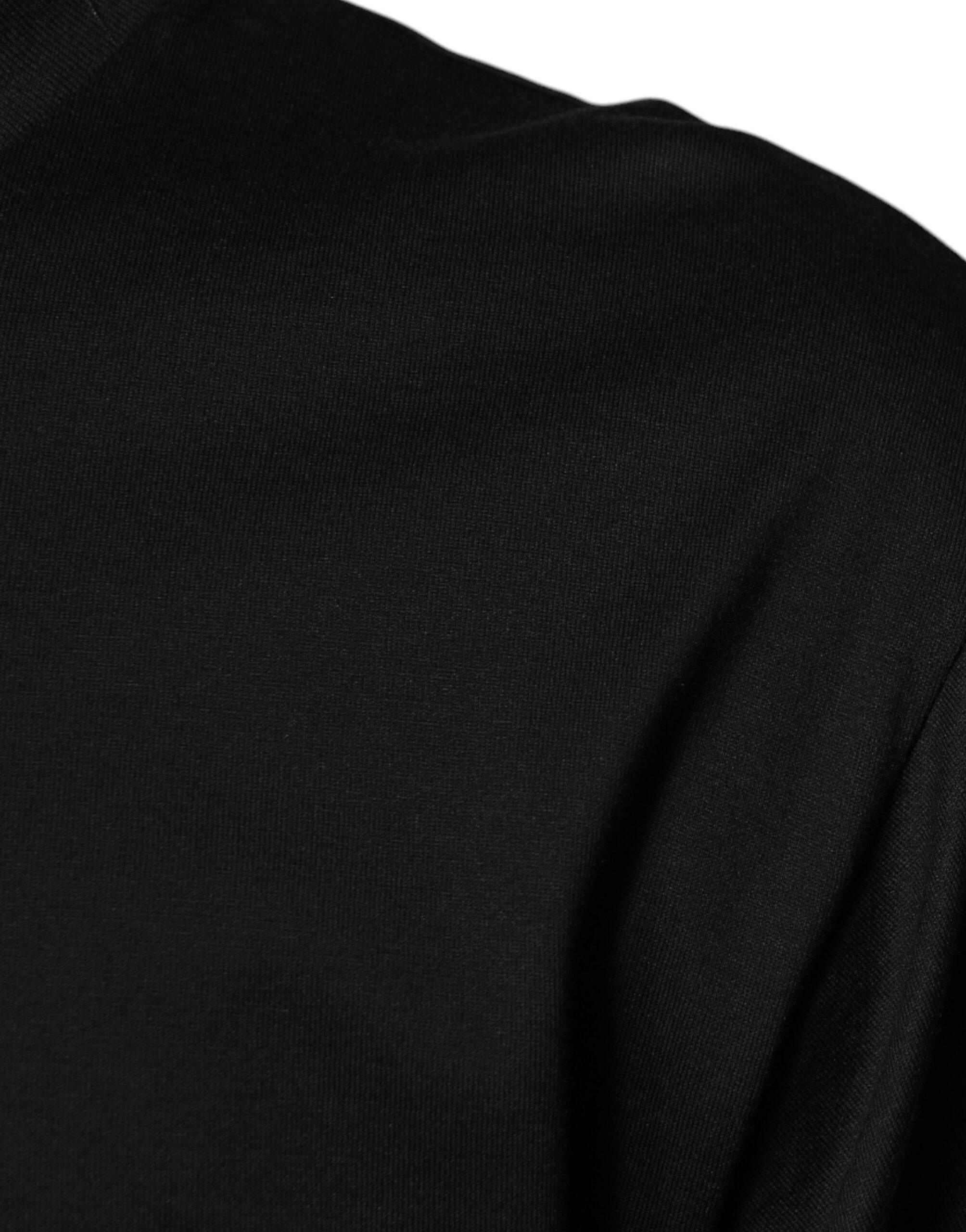 Dolce & Gabbana Black Cotton Crew Neck Short Sleeves T-shirt - Hilstor