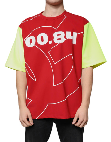 Dolce & Gabbana Multicolor Logo Cotton Men Crew Neck T-shirt - Hilstor