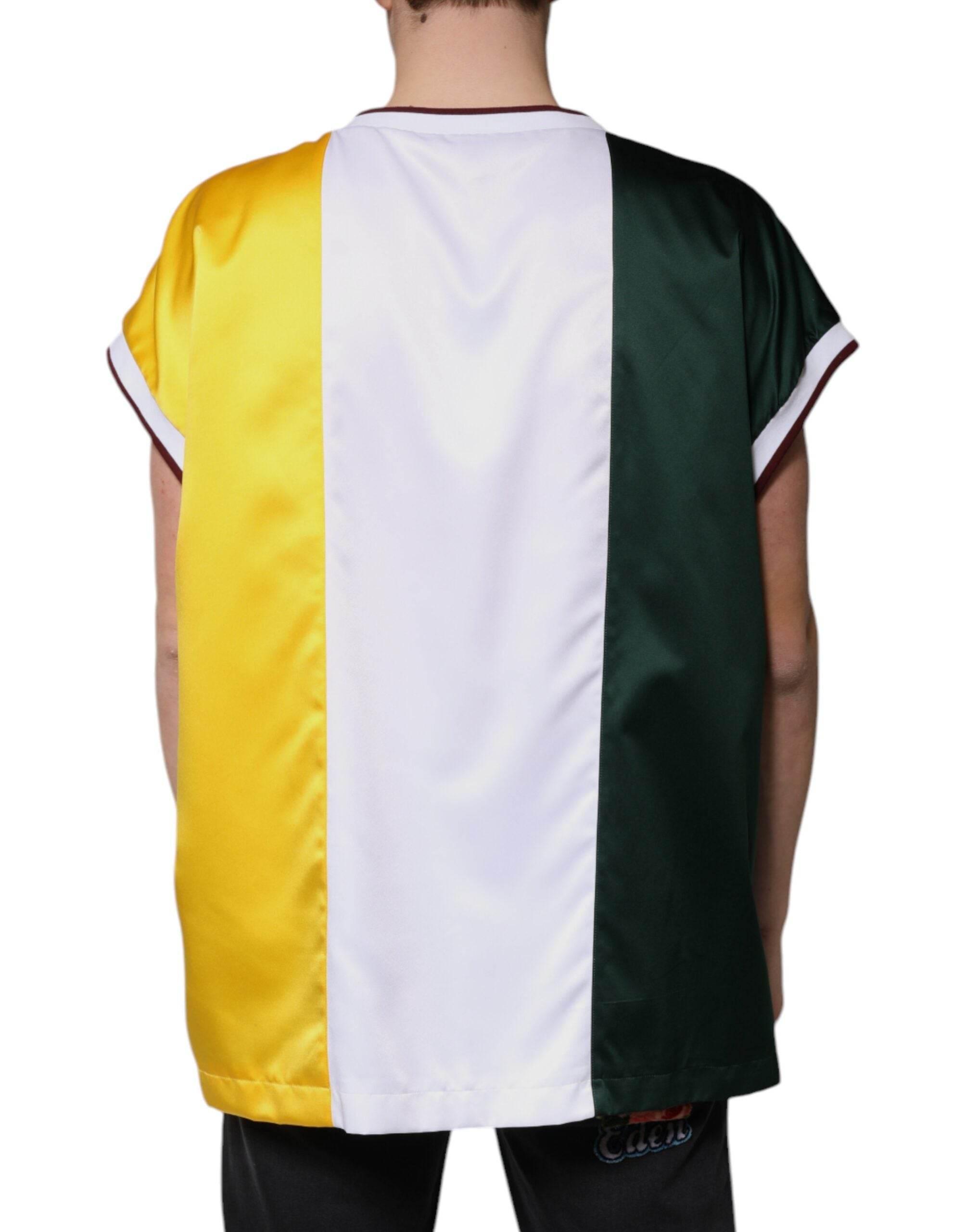 Dolce & Gabbana Multicolor Jersey Tank Sleeveless T-shirt - Hilstor
