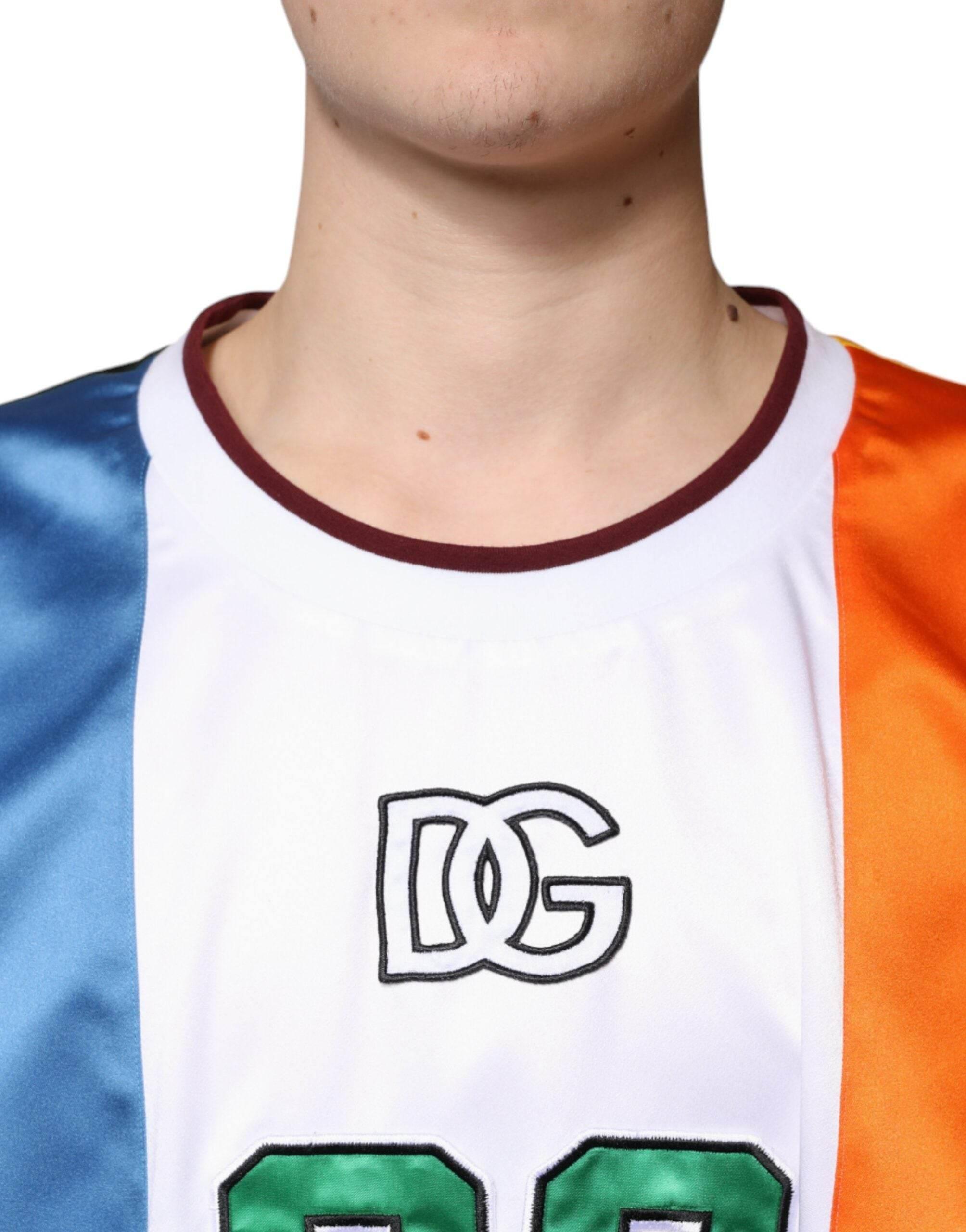 Dolce & Gabbana Multicolor Jersey Tank Sleeveless T-shirt - Hilstor
