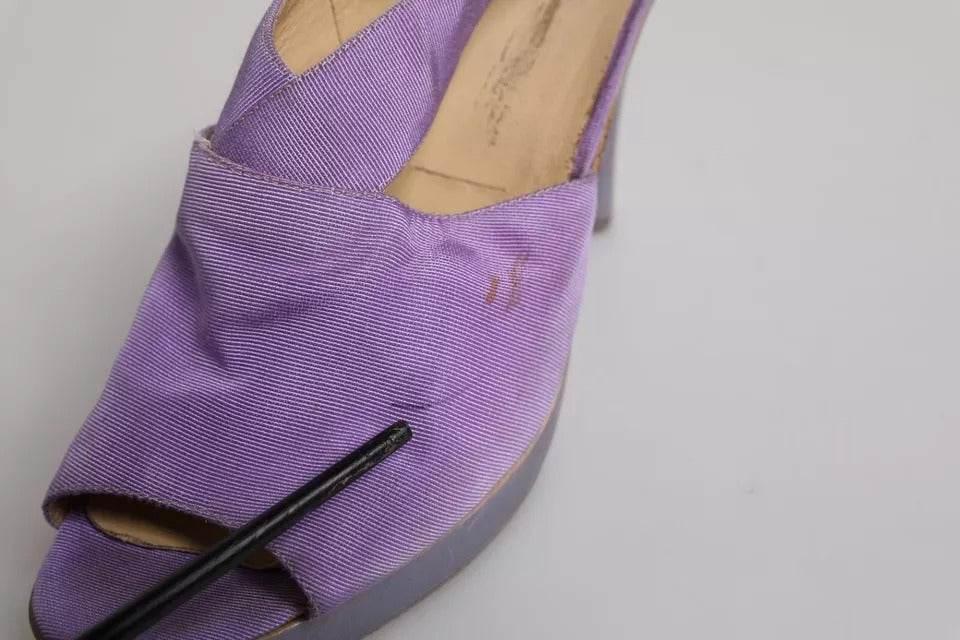 Dolce & Gabbana Purple Platform Slingback Heels Sandals Shoes - Hilstor