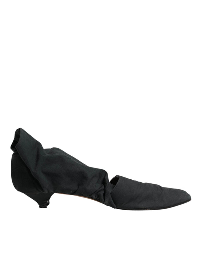 Dolce & Gabbana Green Cotton Sock Style Ankle Boots Shoes - Hilstor
