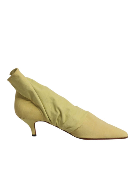 Dolce & Gabbana Green Sock Style Heels Ankle Boots Shoes - Hilstor