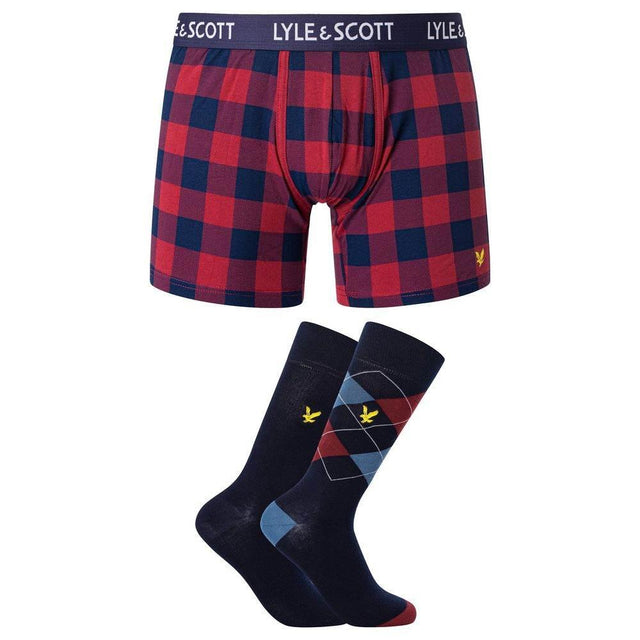 Lyle & Scott Bordeaux Cotton Boxer - Hilstor