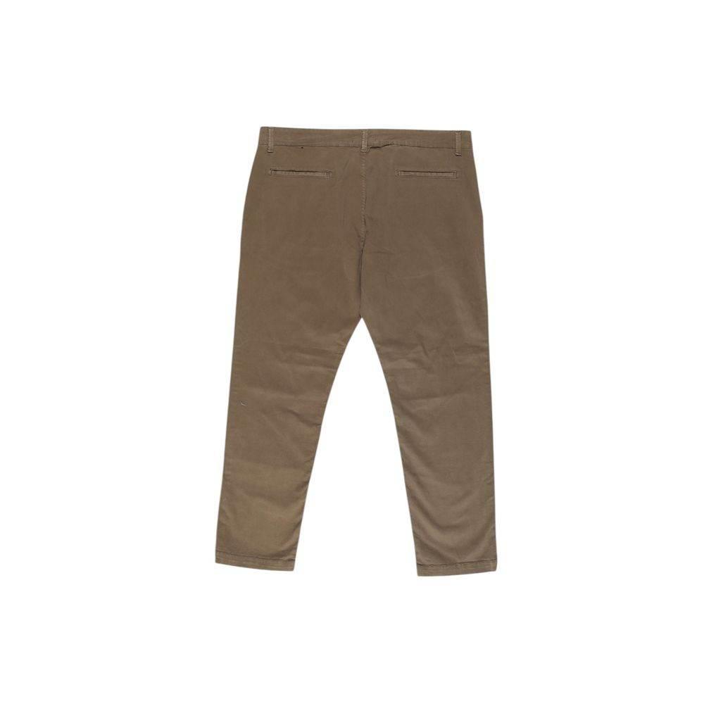 Lyle & Scott Beige Cotton Pant - Hilstor