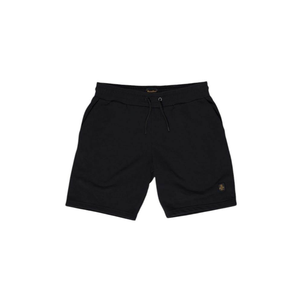 Refrigiwear Black Cotton Bermuda - Hilstor