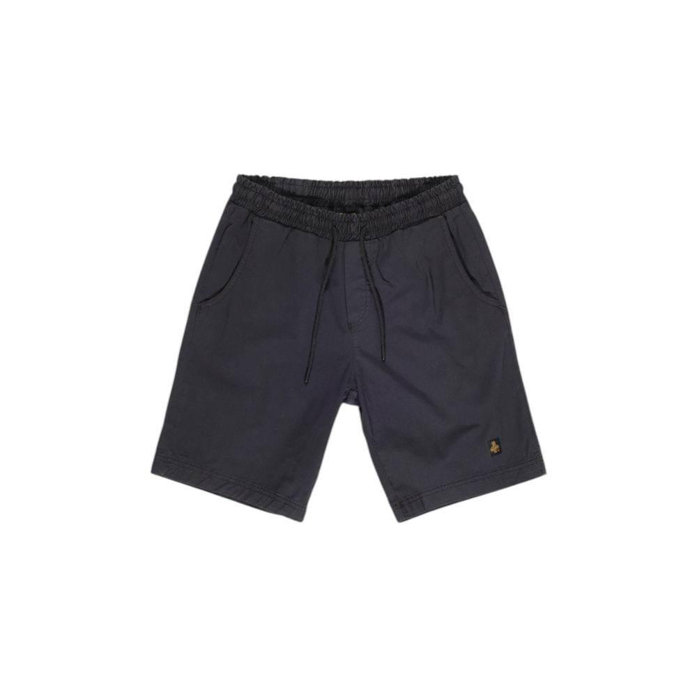 Refrigiwear Black Cotton Bermuda - Hilstor