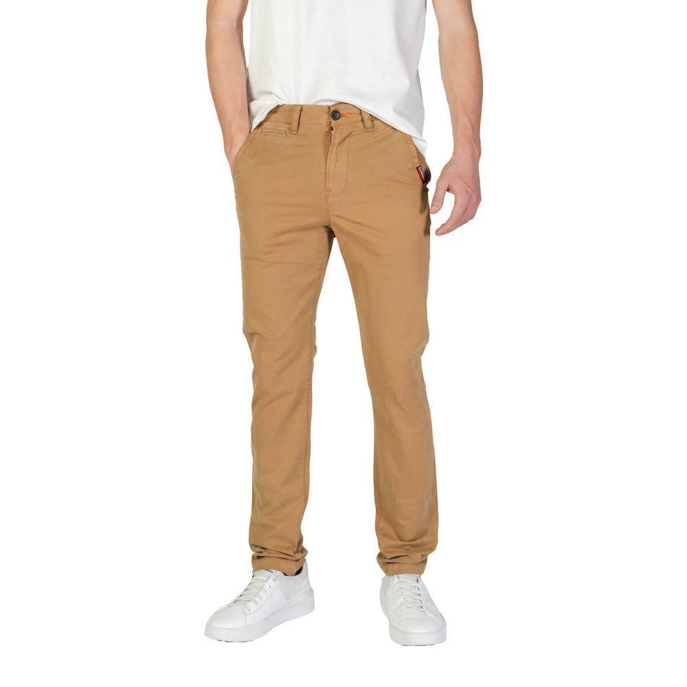 Superdry Beige Cotton Skinny Pant - Hilstor
