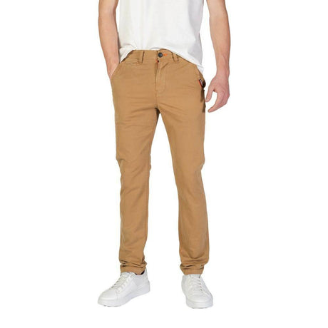 Superdry Beige Cotton Skinny Pant - Hilstor