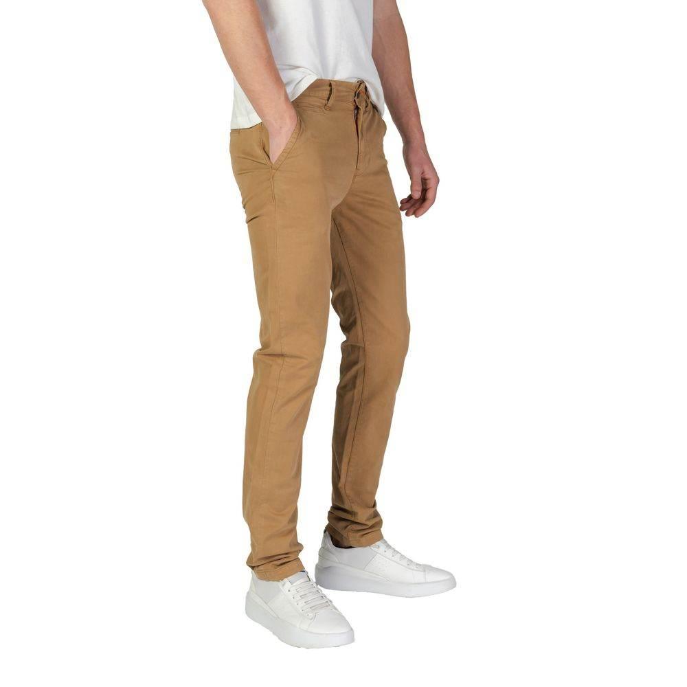 Superdry Beige Cotton Skinny Pant - Hilstor
