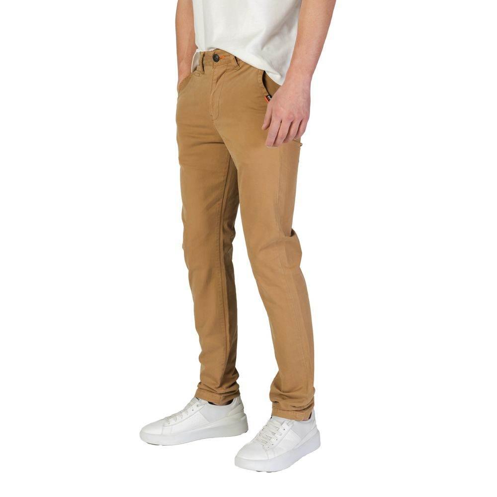 Superdry Beige Cotton Skinny Pant - Hilstor