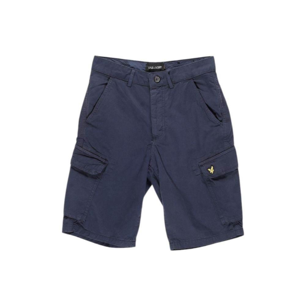 Lyle & Scott Blue Cotton Bermuda - Hilstor