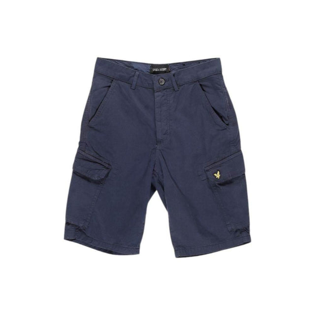 Lyle & Scott Blue Cotton Bermuda - Hilstor