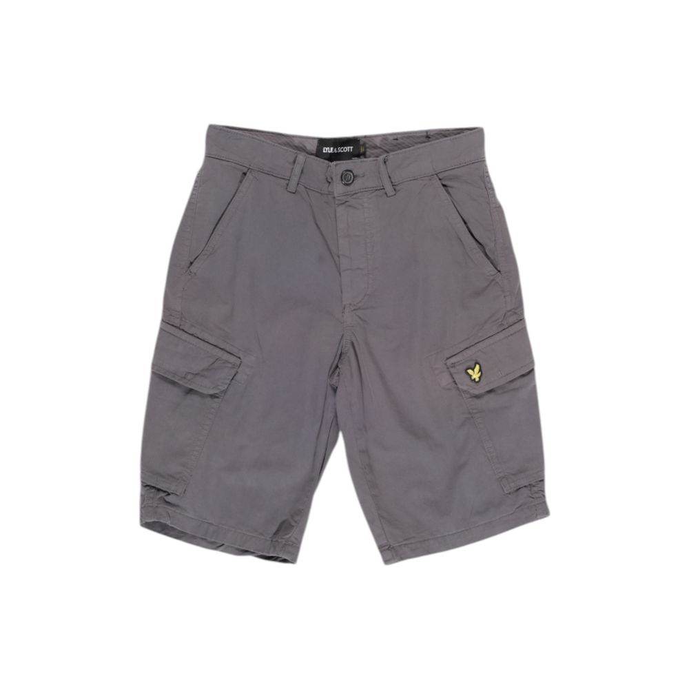 Lyle & Scott Gray Cotton Bermuda - Hilstor
