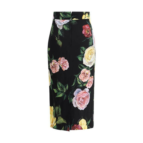 Dolce & Gabbana Rose and peony pattern Skirt - Hilstor
