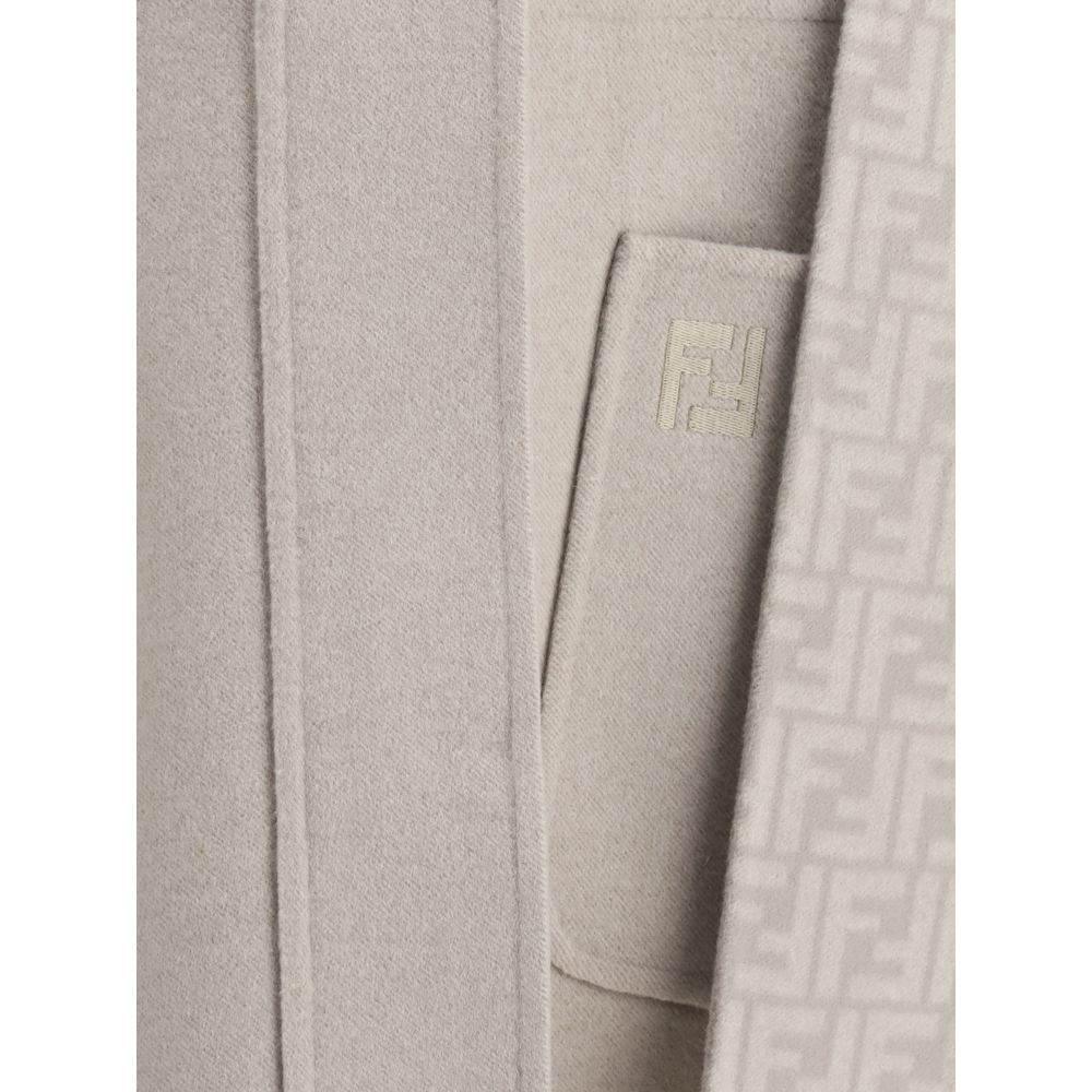 Fendi Wool Coat with removable hood - Hilstor