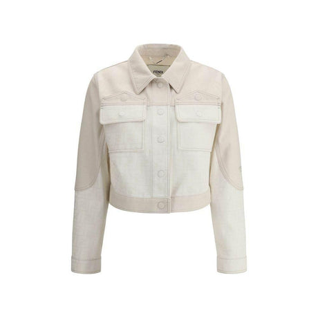 Fendi FF print Denim Gacket - Hilstor