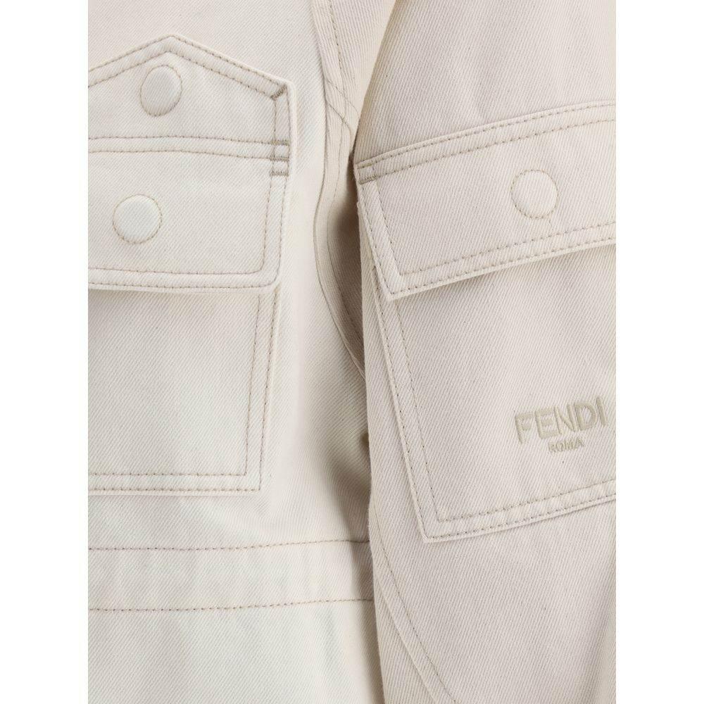 Fendi Denim Bomber Jacket - Hilstor