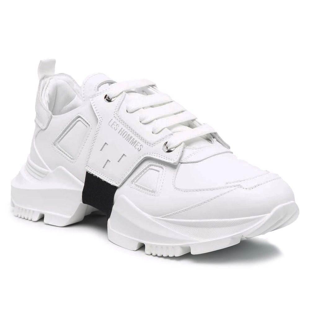 Les Hommes White Calfskin Men Sneaker - Hilstor