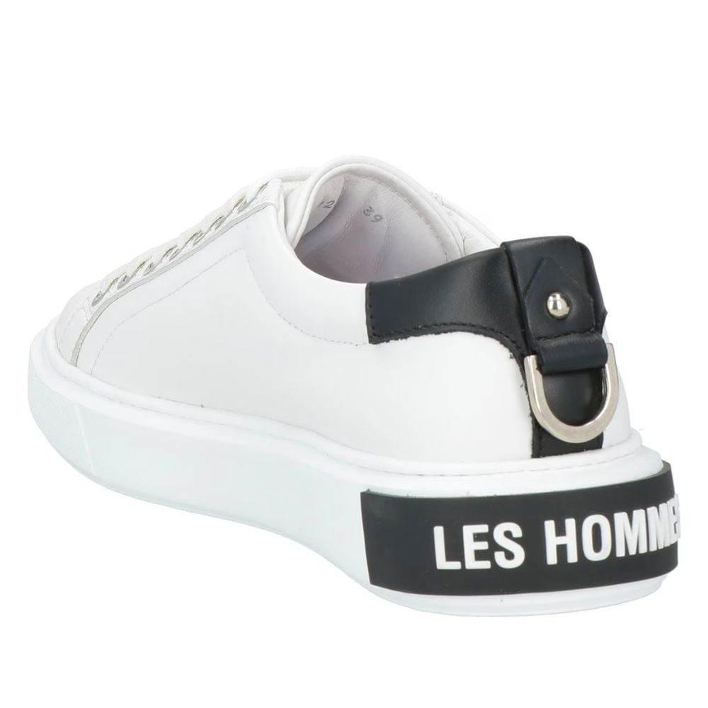 Les Hommes White Calfskin Men Sneaker - Hilstor