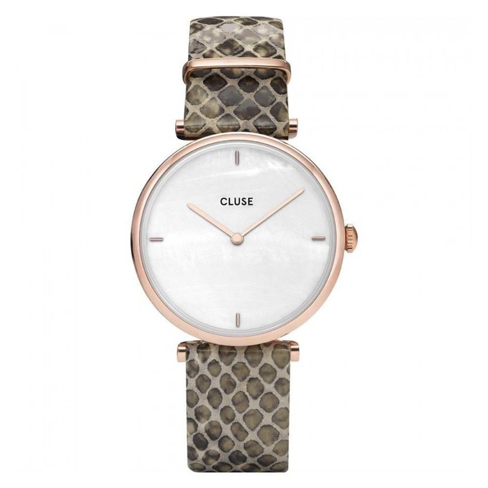 Cluse Beige Leather Watch - Hilstor