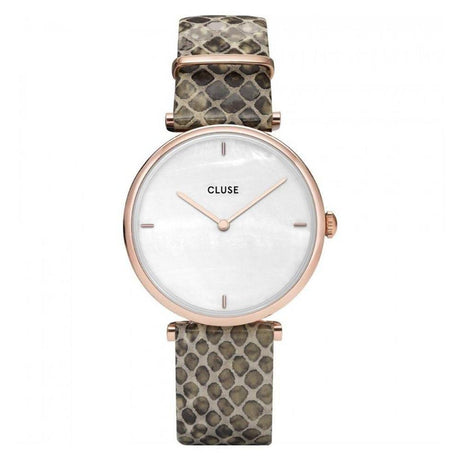 Cluse Beige Leather Watch - Hilstor