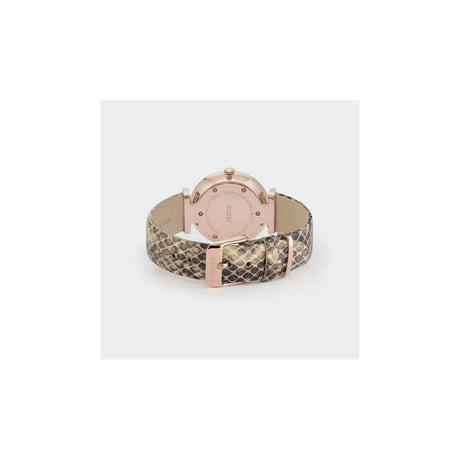 Cluse Beige Leather Watch - Hilstor