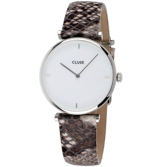 Cluse Beige Leather Watch - Hilstor